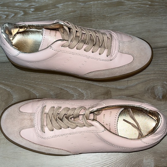 Zespa Aix-en-Provence Sneakers athletic Shoes Pink Blush Leather Size 41 - Picture 7 of 9